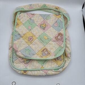 Cabbage Patch Kids Diaper Bag Quilted Storage Pockets Vintage 1983 Purse Tote